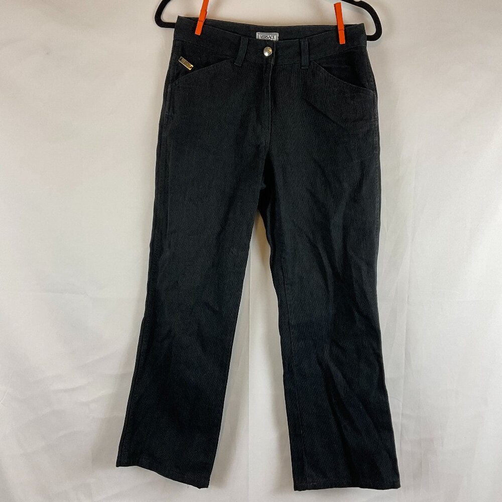 Versace Sport 27 Dark Gray Trouser Straight Leg Pockets